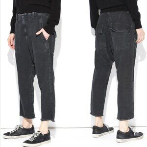 Nili Lotan Luna Linen Blend Pants in Carbon Size 6 NWT